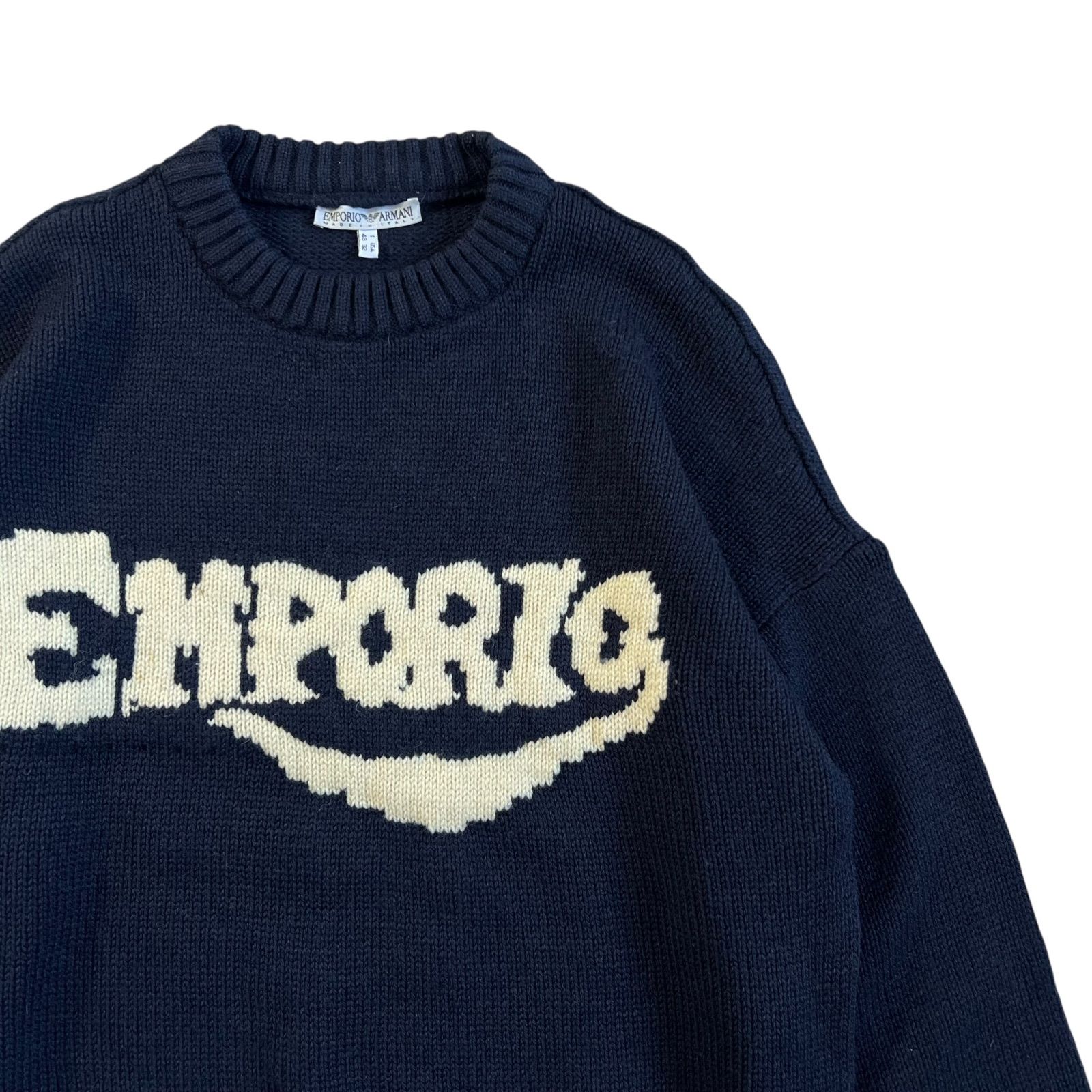 【エンポリオアルマーニ】極美品定価68,000円 ウォッシャブルセーター L 価格10万円程□ARMANI アルマーニ ニット セーター メンズM 【公式通販】