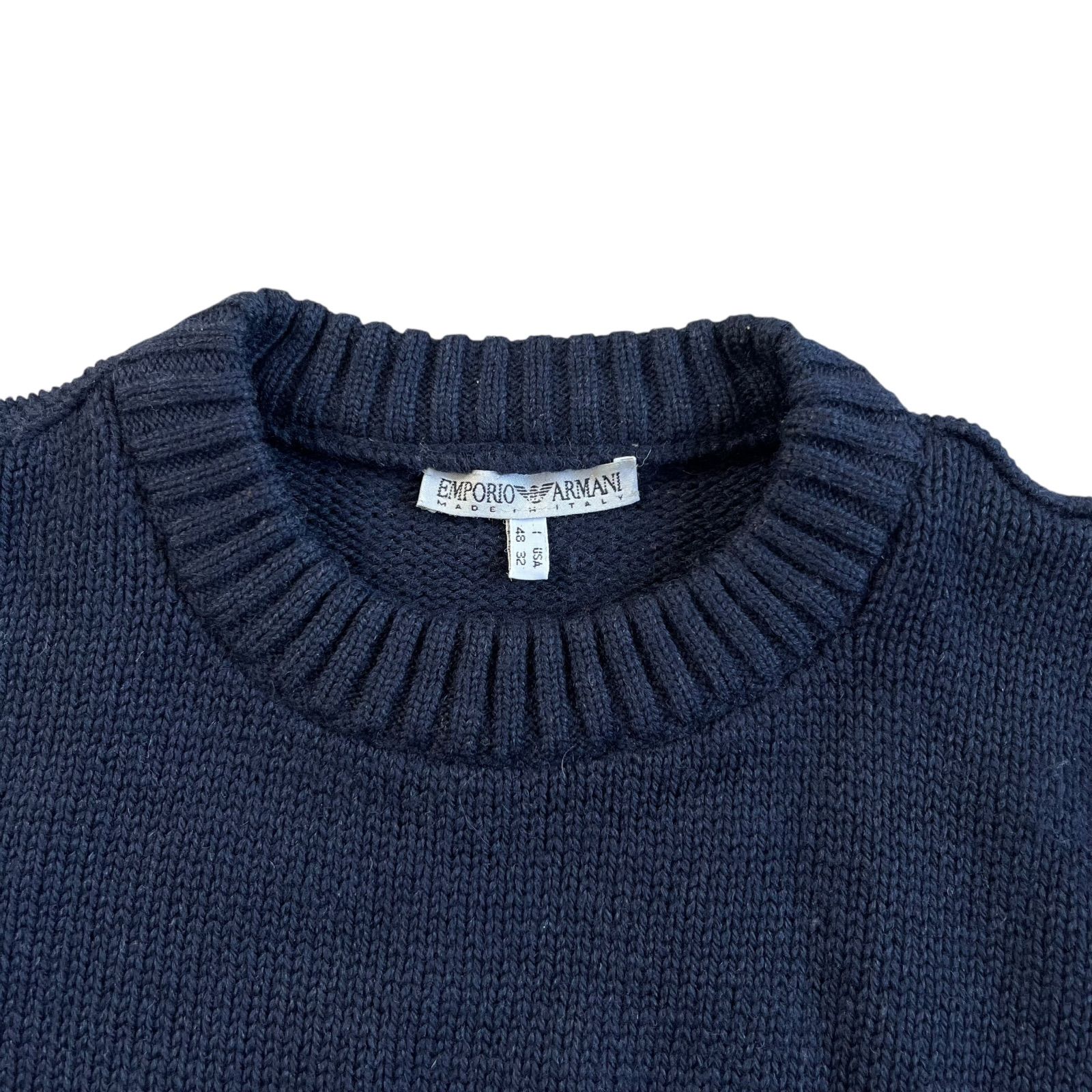 EMPORIO ARMANI / エンポリオアルマーニ 90's ウール100% ロゴニット