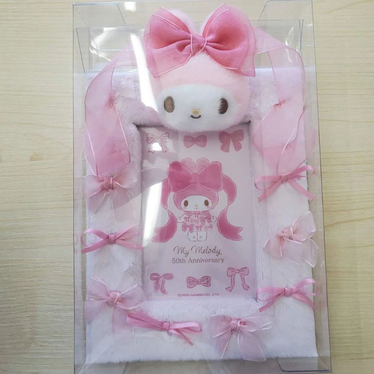 新品】マイメロディ 50周年 フォトフレーム リボン姫 写真立て