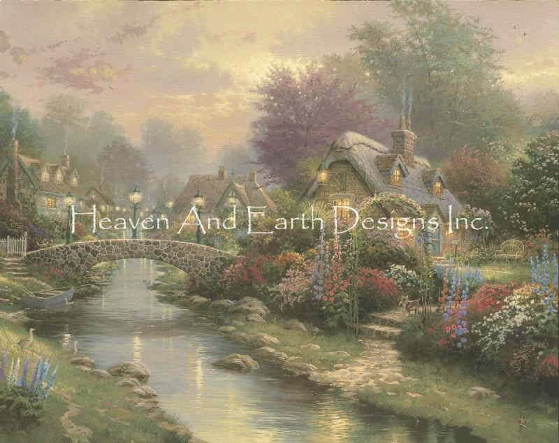 Thomas Kinkade クロスステッチ 図案 刺しゅう チャート 【 Supersized