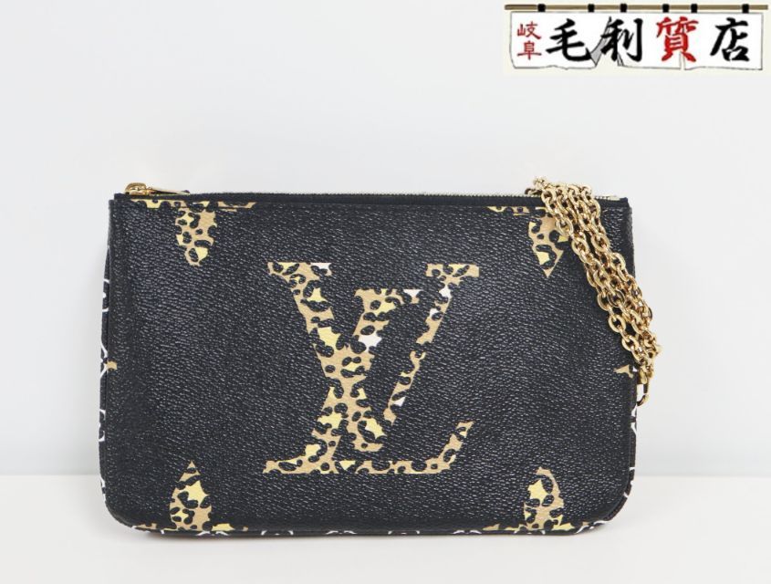 ルイヴィトン LOUIS VUITTON モノグラム ジャイアント ジャングル ポシェットドゥーブルジップ M 67874 ショルダーバッグ レディース バッグ