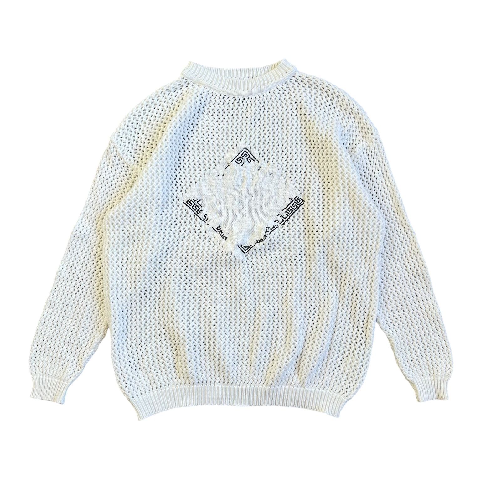 ヴェルサーチジーンズ クチュール フード付きセーター ヴェルサーチジーンズ クチュール フード付きセーター メンズ ニット