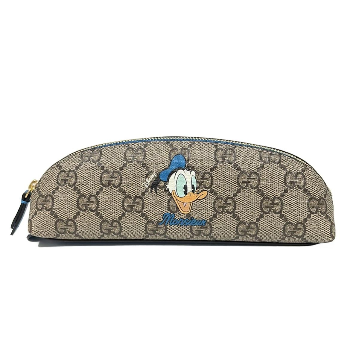 GUCCI(グッチ) ペンケース GGスプリーム 662129 ベージュ×ダーク