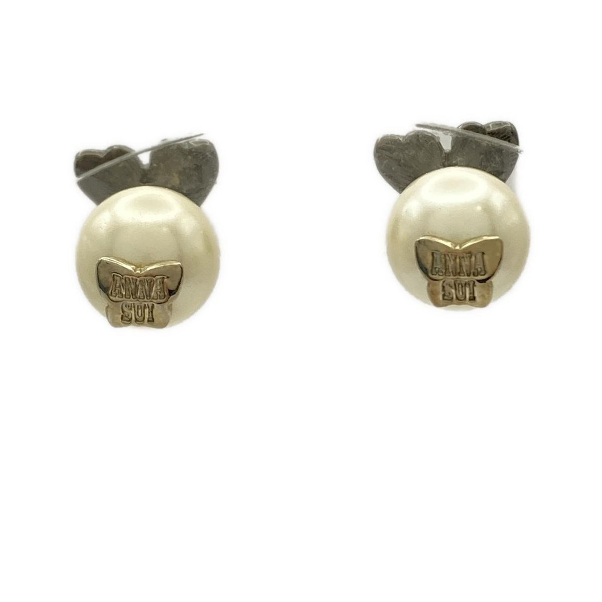 ANNA SUI アナスイ ピアス 黒 アイボリー パープル バタフライ 蝶