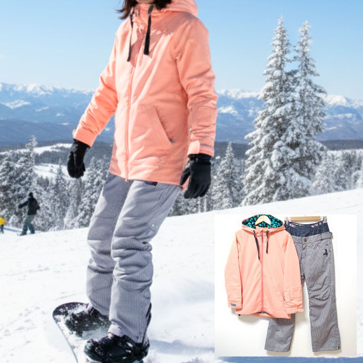 爽やかカラー◎【ESTIVO】エスティボ スキー ウェア ウエア 上下セット