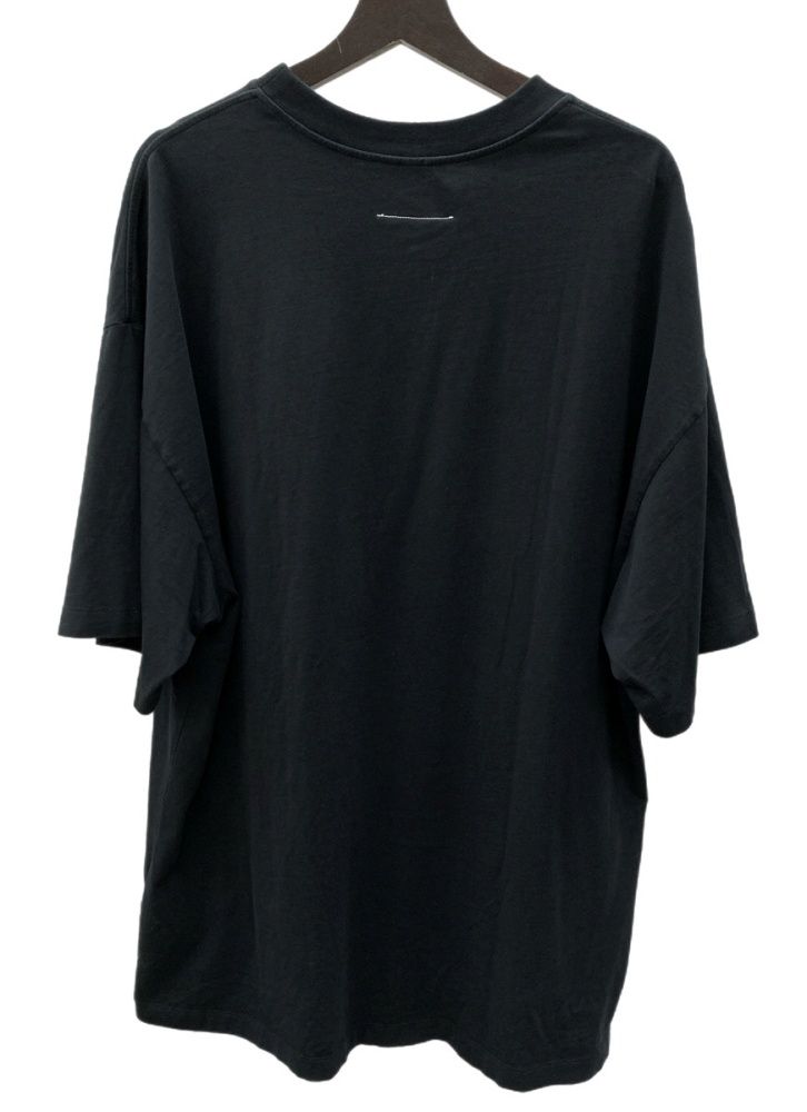 エムエムシックス MM 6 メゾンマルジェラ Maison Margiela 22 SS オーバーサイズ 半袖 カットソー ノート BLACK 黒 Tシャツ プリント ブラック Mサイズ 104 LT-270