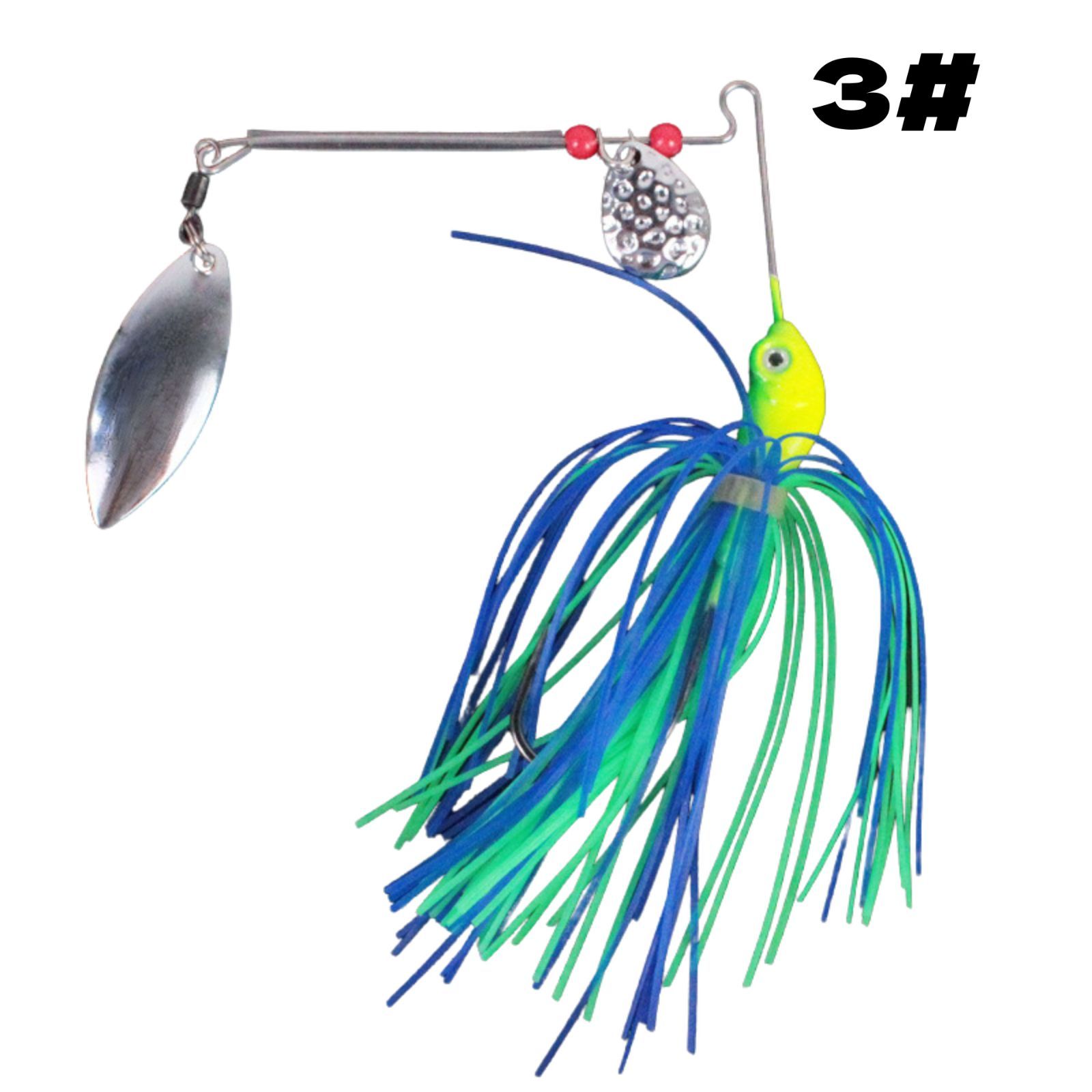 スピナーベイト バス釣り ルアー 5色 17g ブレード ブレード付き タフ