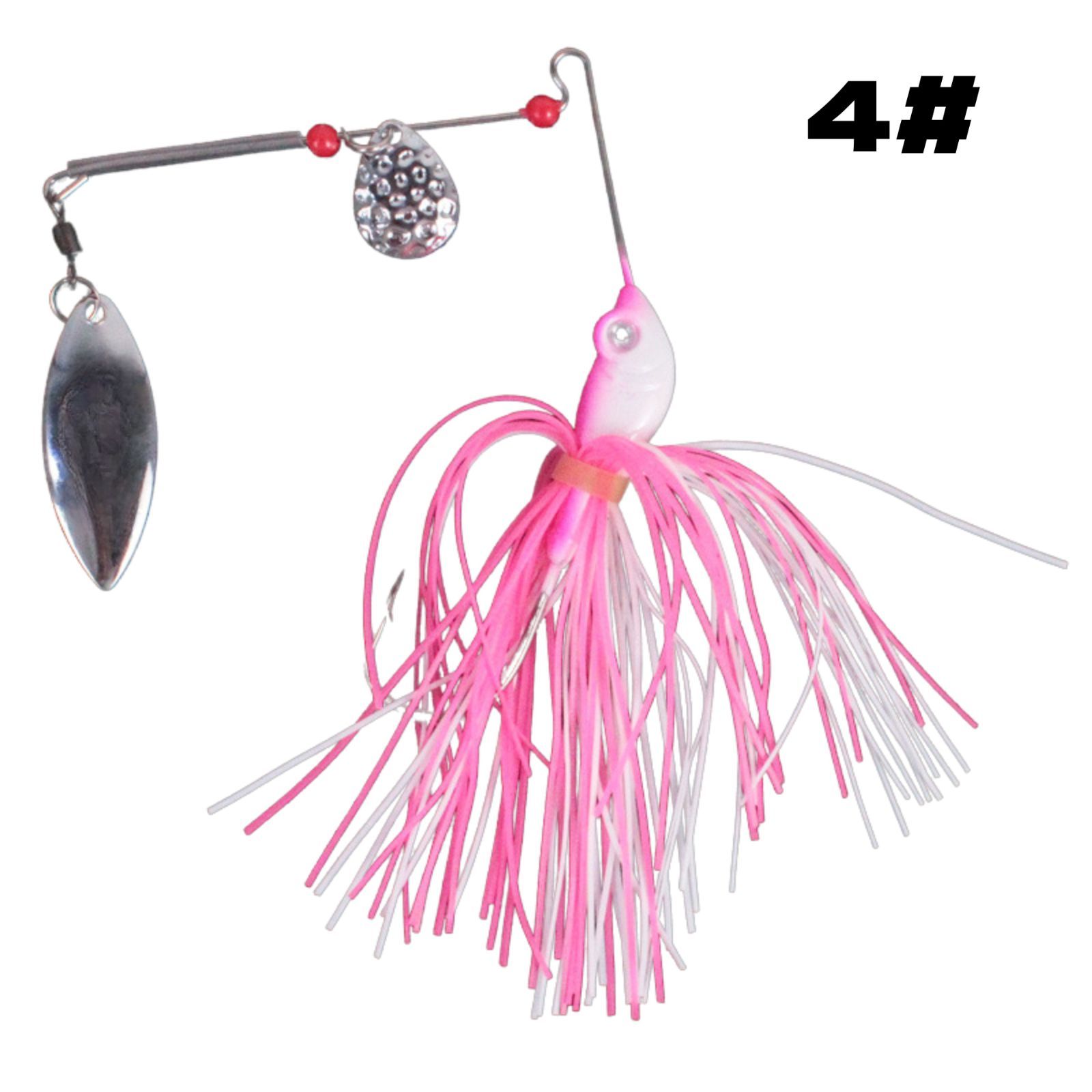 スピナーベイト バス釣り ルアー 5色 17g ブレード ブレード付き タフ