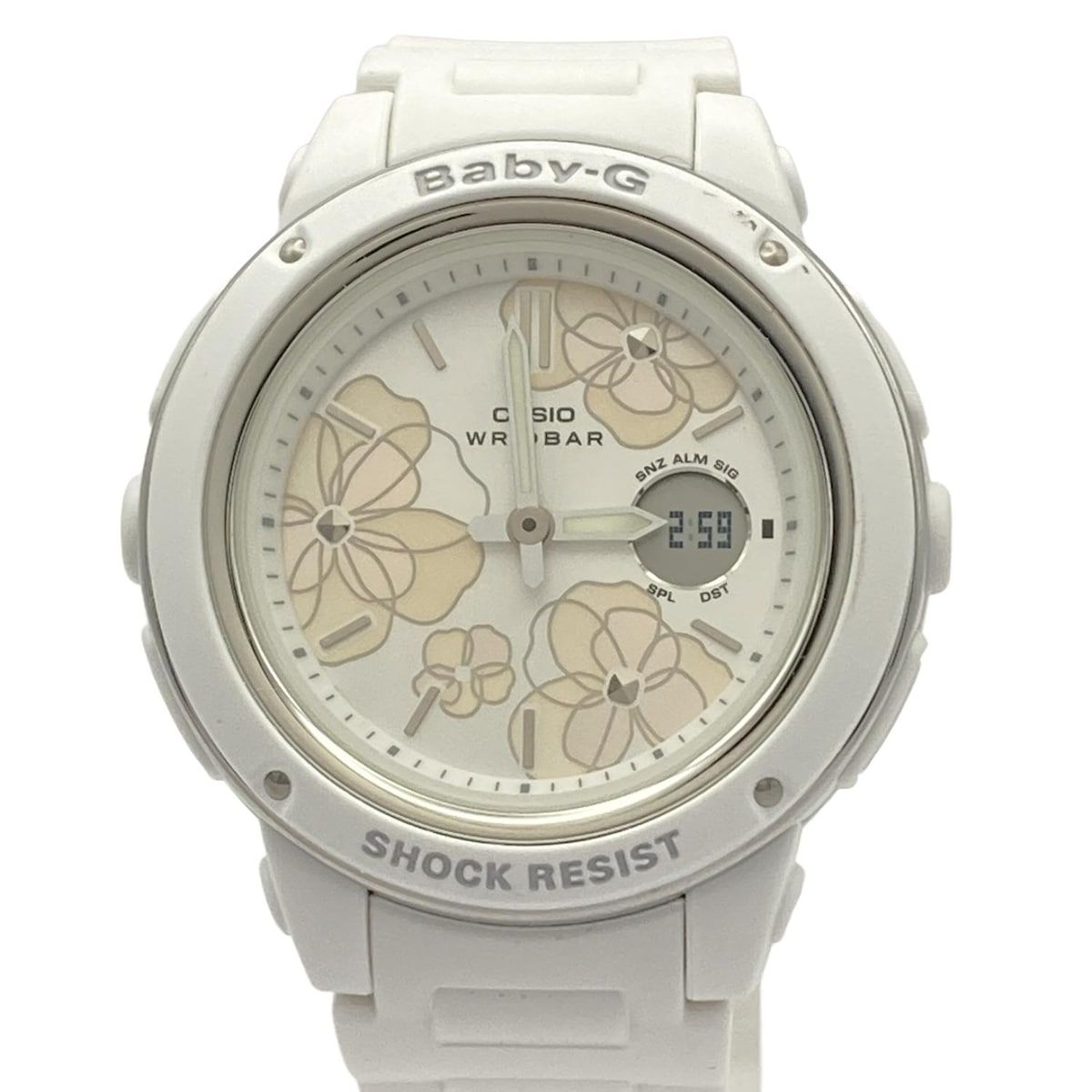 CASIO カシオ 腕時計 Baby-G BGA-150 FL レディース フローラルダイアル 白×アイボリー
