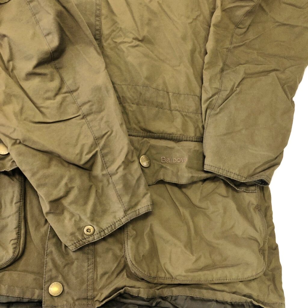 Barbour バブアー WINTER DURHAM オイルドジャケット オリーブ(メンズ XL)中古 古着 V8752 Barbour バブアー WINTER DURHAM オイルドジャケット オリーブ(メンズ