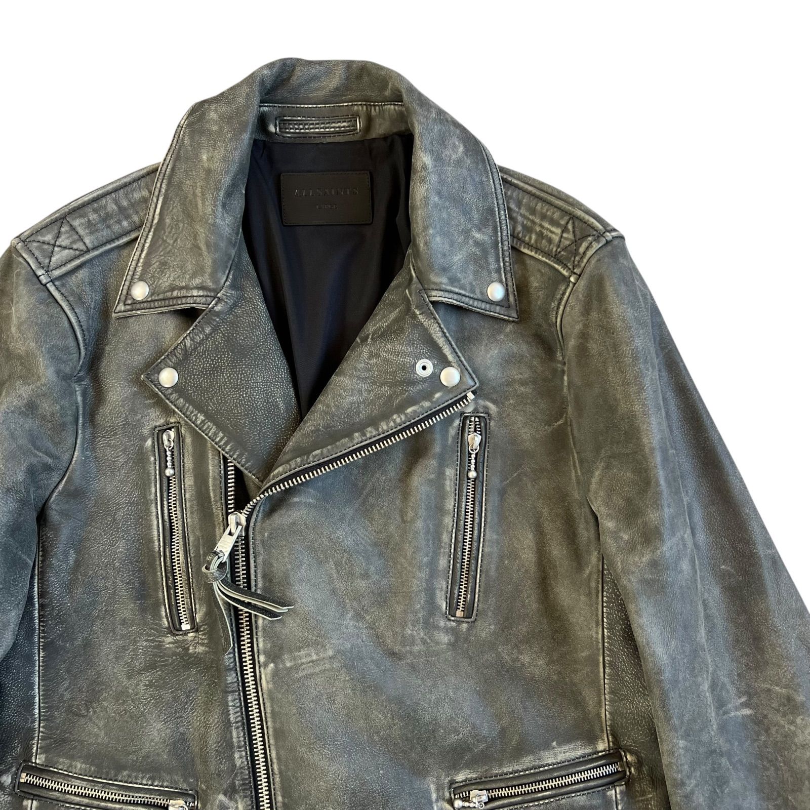 ALL SAINTS / オールセインツ カウレザー ダブルライダースジャケット