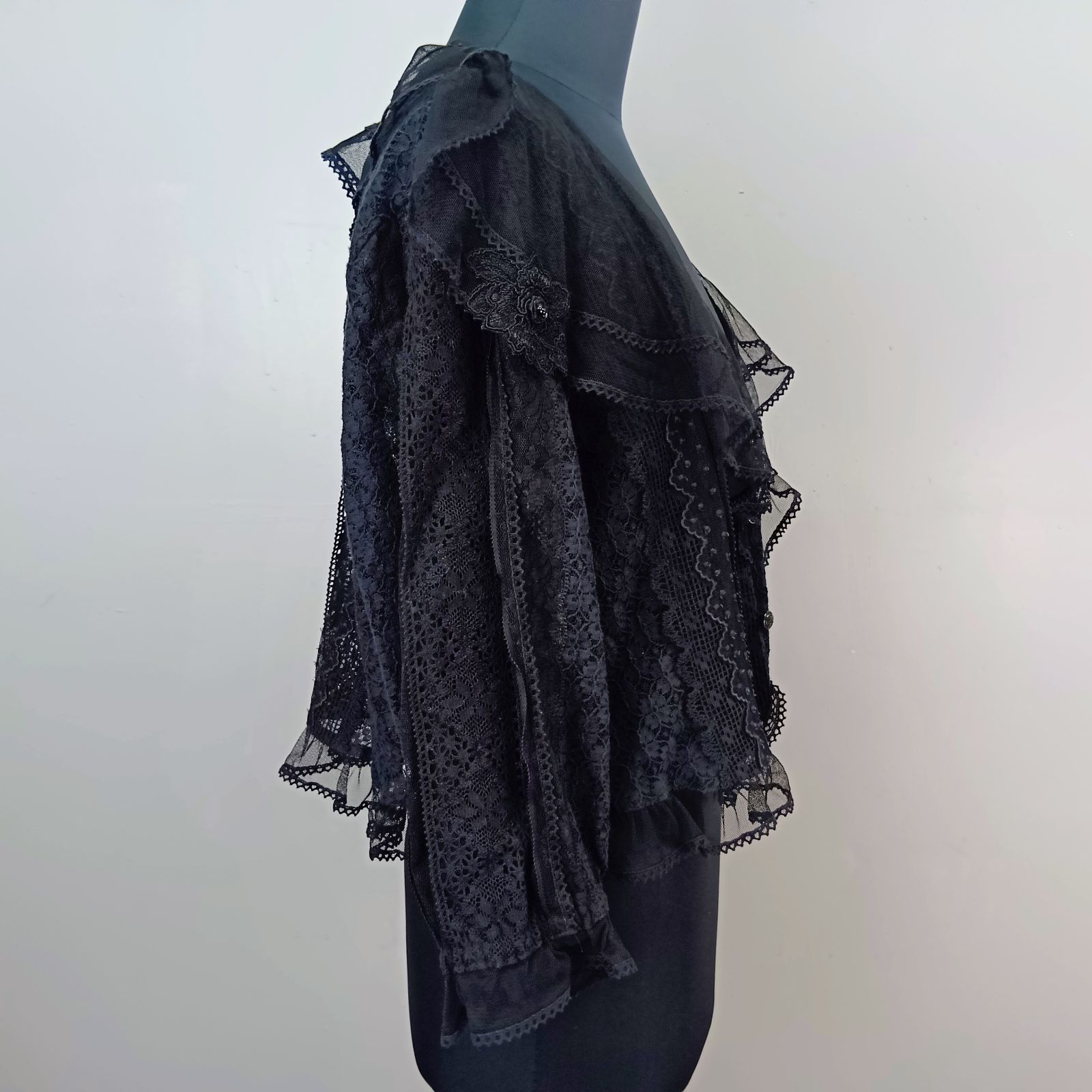 non non dorl ノンノンドール　ブラウス　レース　リボン　カーディガン non non dorl ノンノンドール ブラウス レース リボン カーディガン