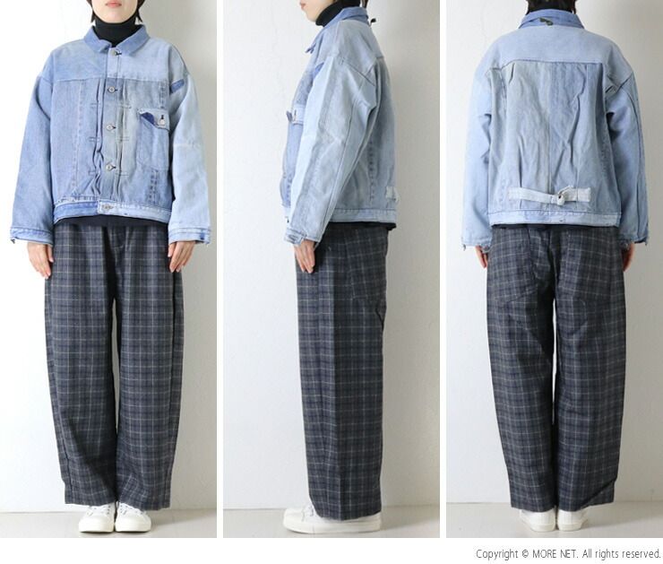 サニーサイドアップ SUNNY SIDE UP デニム1STバッグワイドジャケット