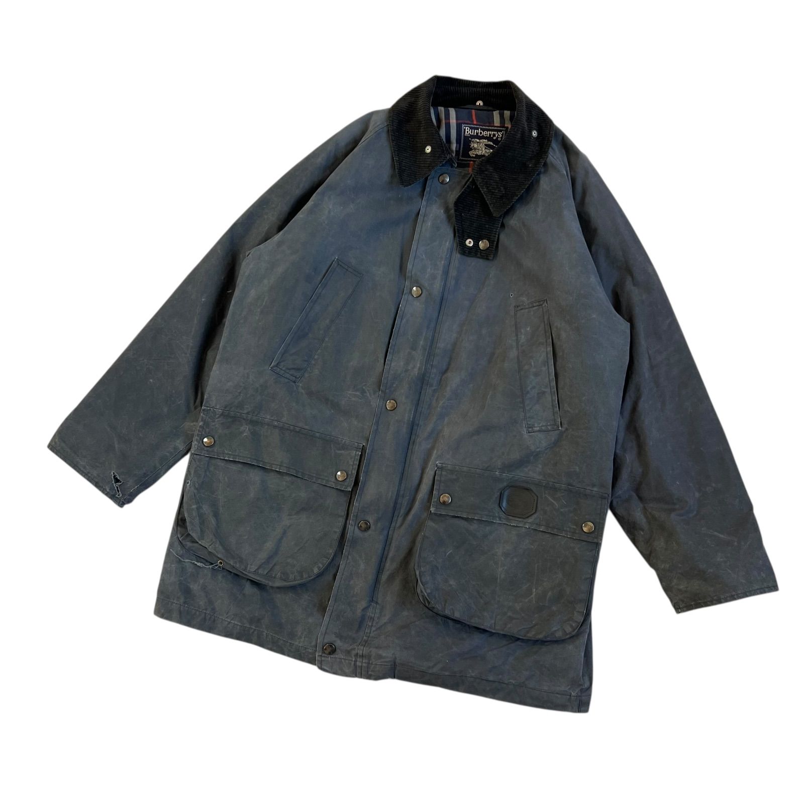 【希少】Burberrys' バーバリー / ライナー付きハンティングジャケット 80's Burberry's / バーバリーズ ヴィンテージ オイルドハンティング