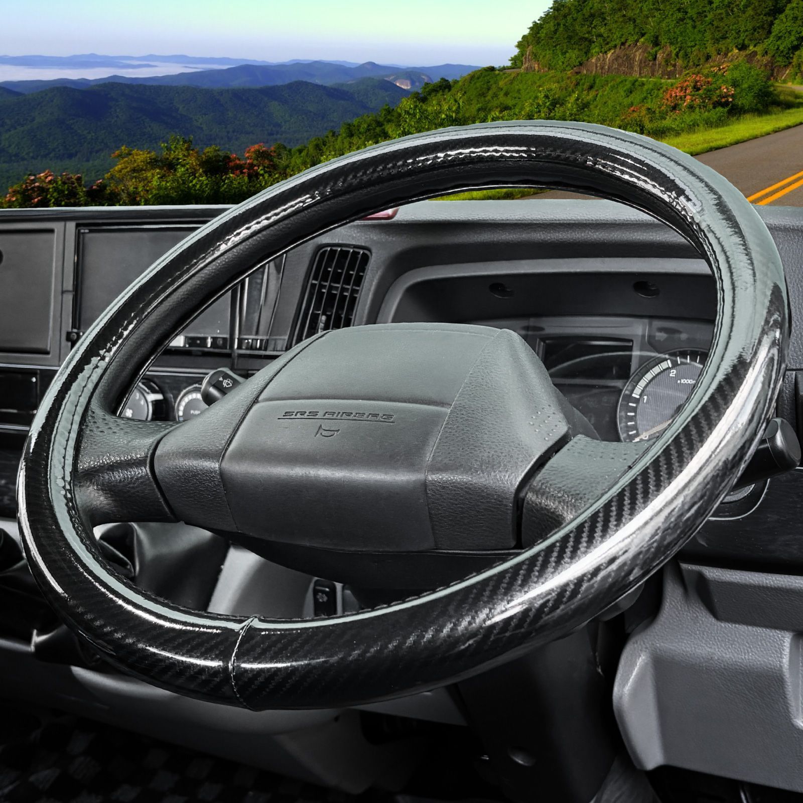 最短当日発送】 カーボン調 トラック ハンドルカバー ツヤ有 グロス