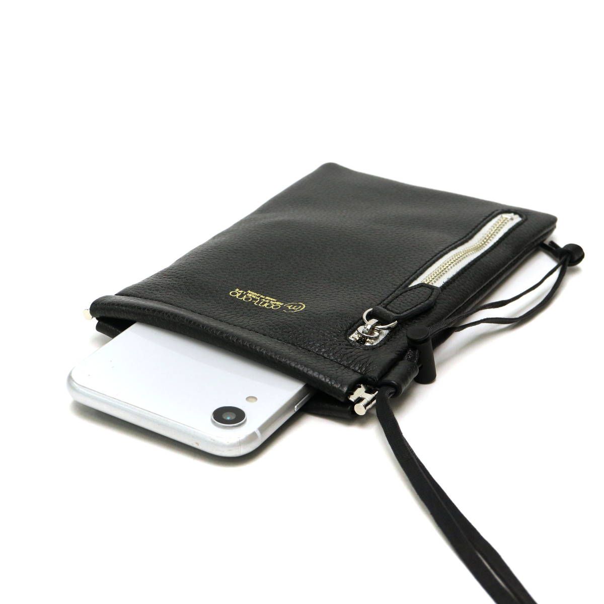  コモノ 財布 com-ono ネックウォレット Slim Series neck wallet 本革 メンズ レディース SLIM-003 BLACK その他 折り財布