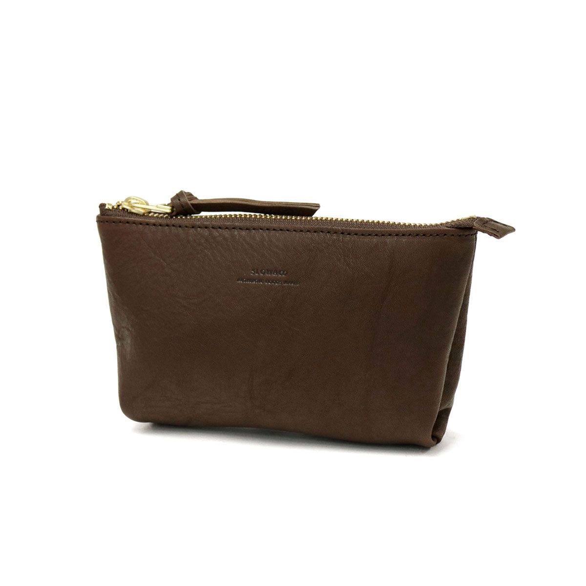 スロウ ポーチ SLOW rubono ルボーノ pouch Ssize 小物入れ S 小さめ 本革 栃木レザー 300 18 C チョコ 23