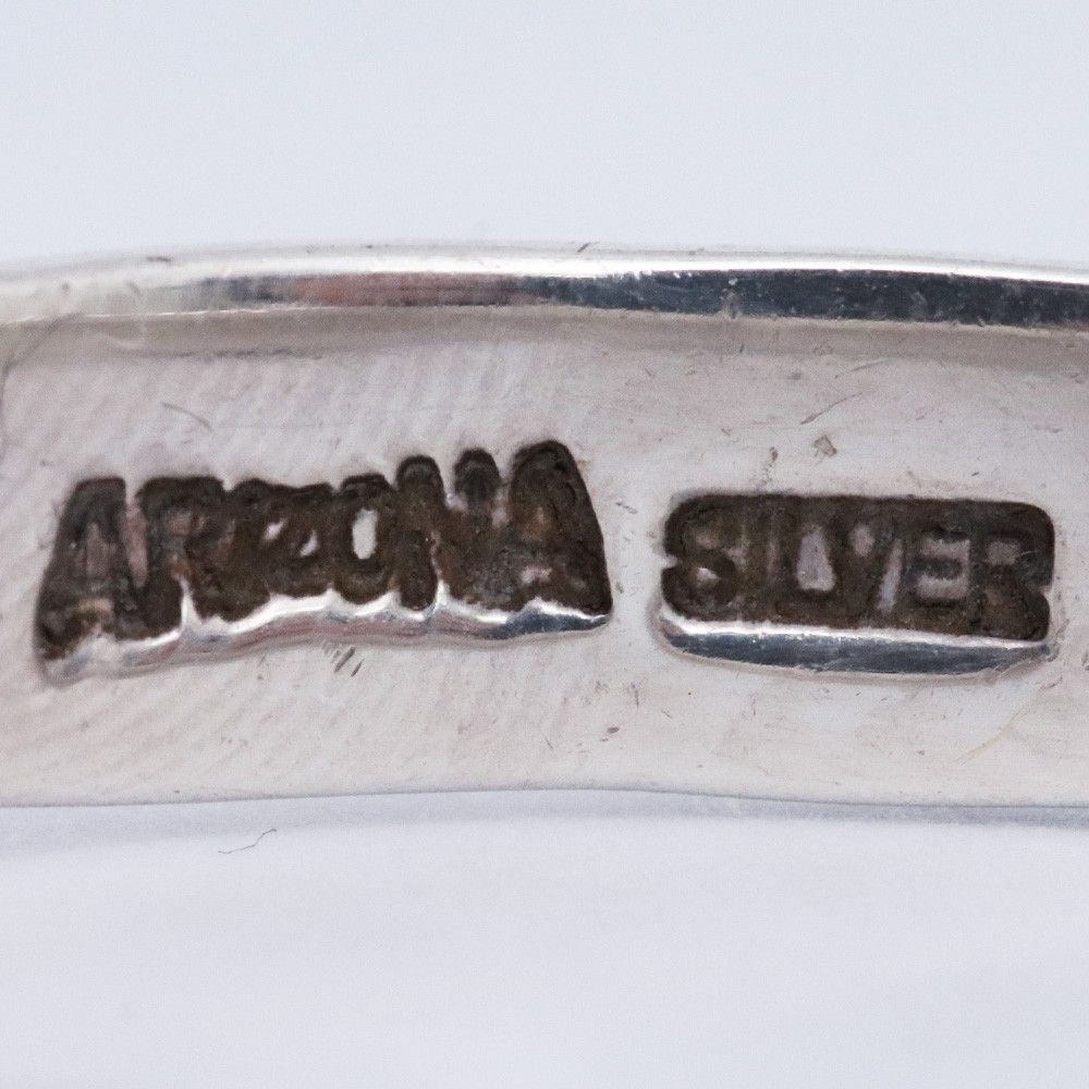 ARIZONA FREEDOM B-37 ターコイズ スタンプワーク 甲丸 バングル