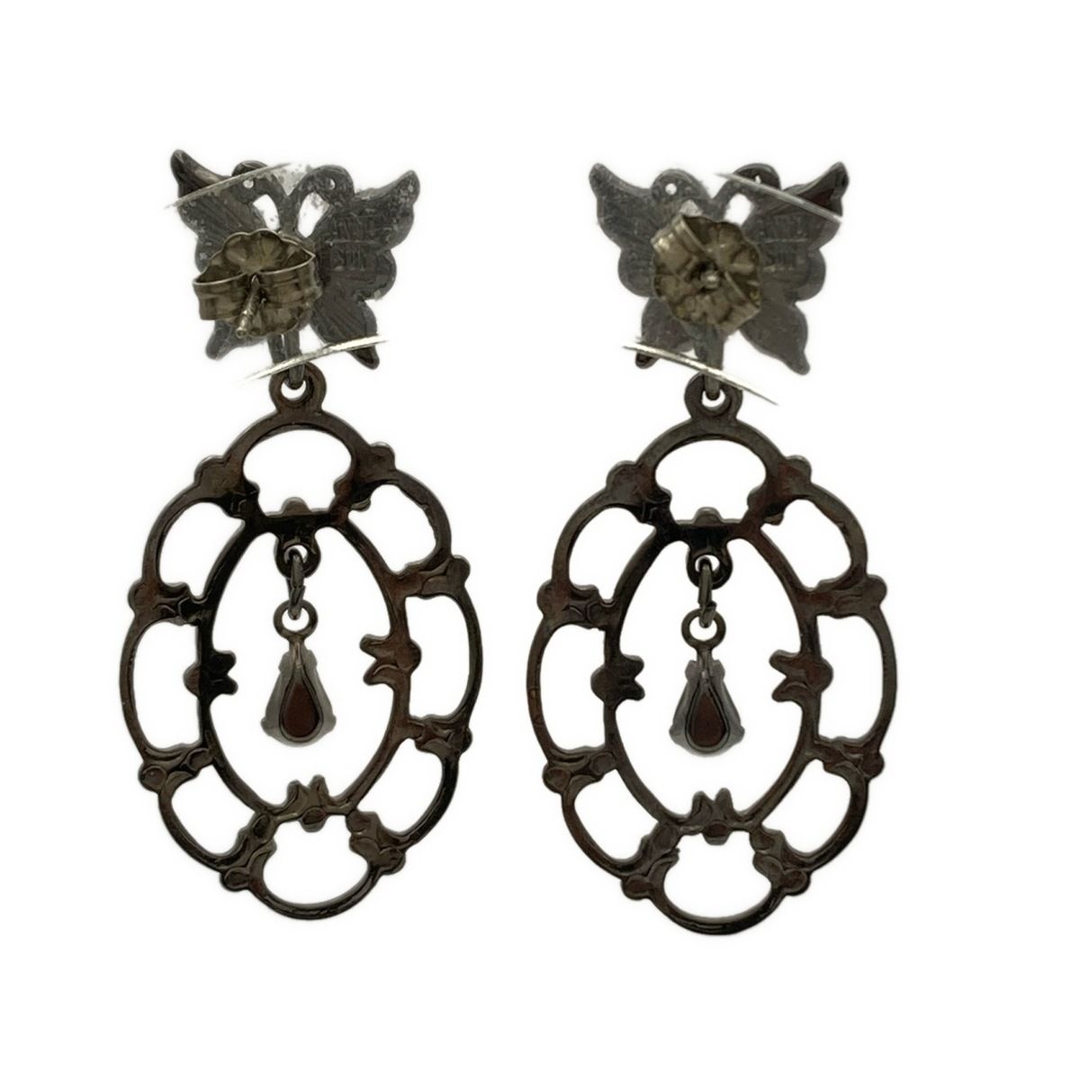 ANNA SUI アナスイ ピアス 黒 パープル マルチ バタフライ 蝶