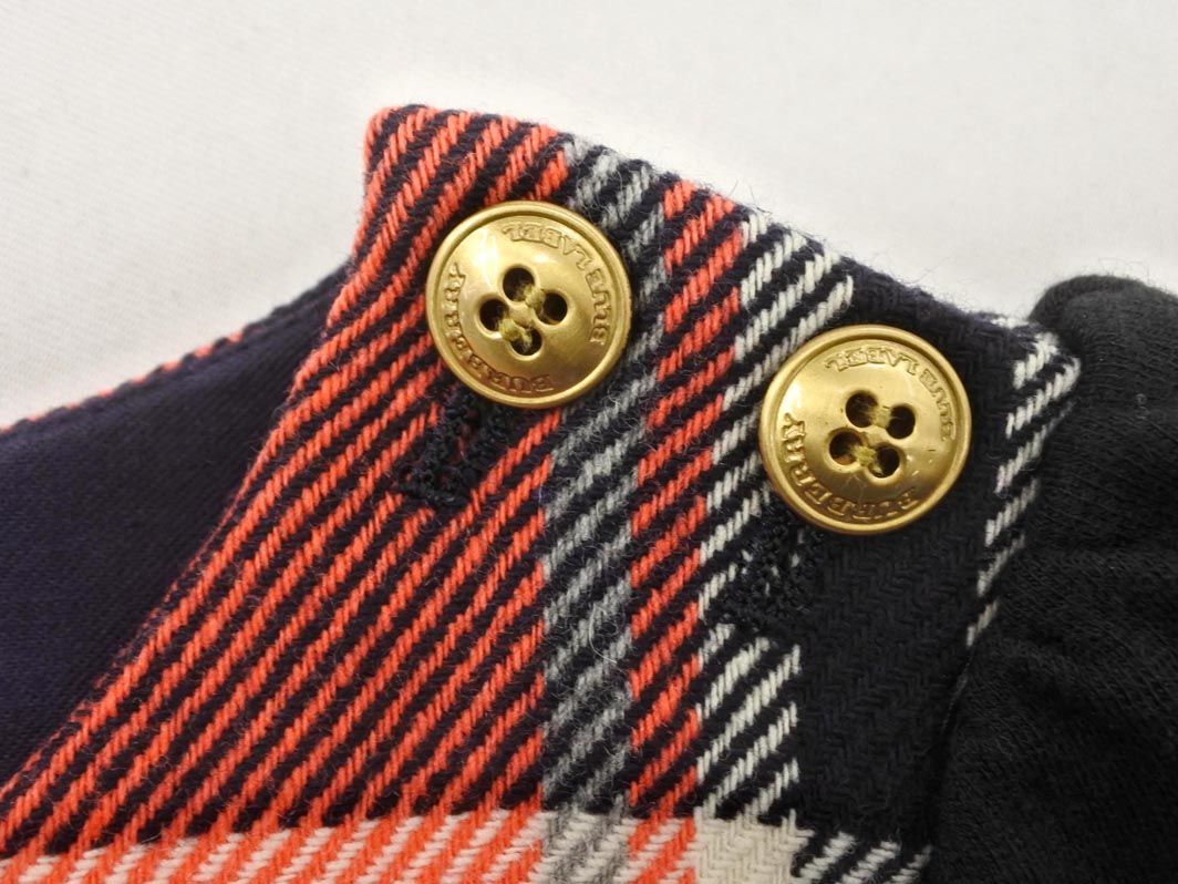 BURBERRY バーバリー ブルーレーベル ウール混 チェック 切替