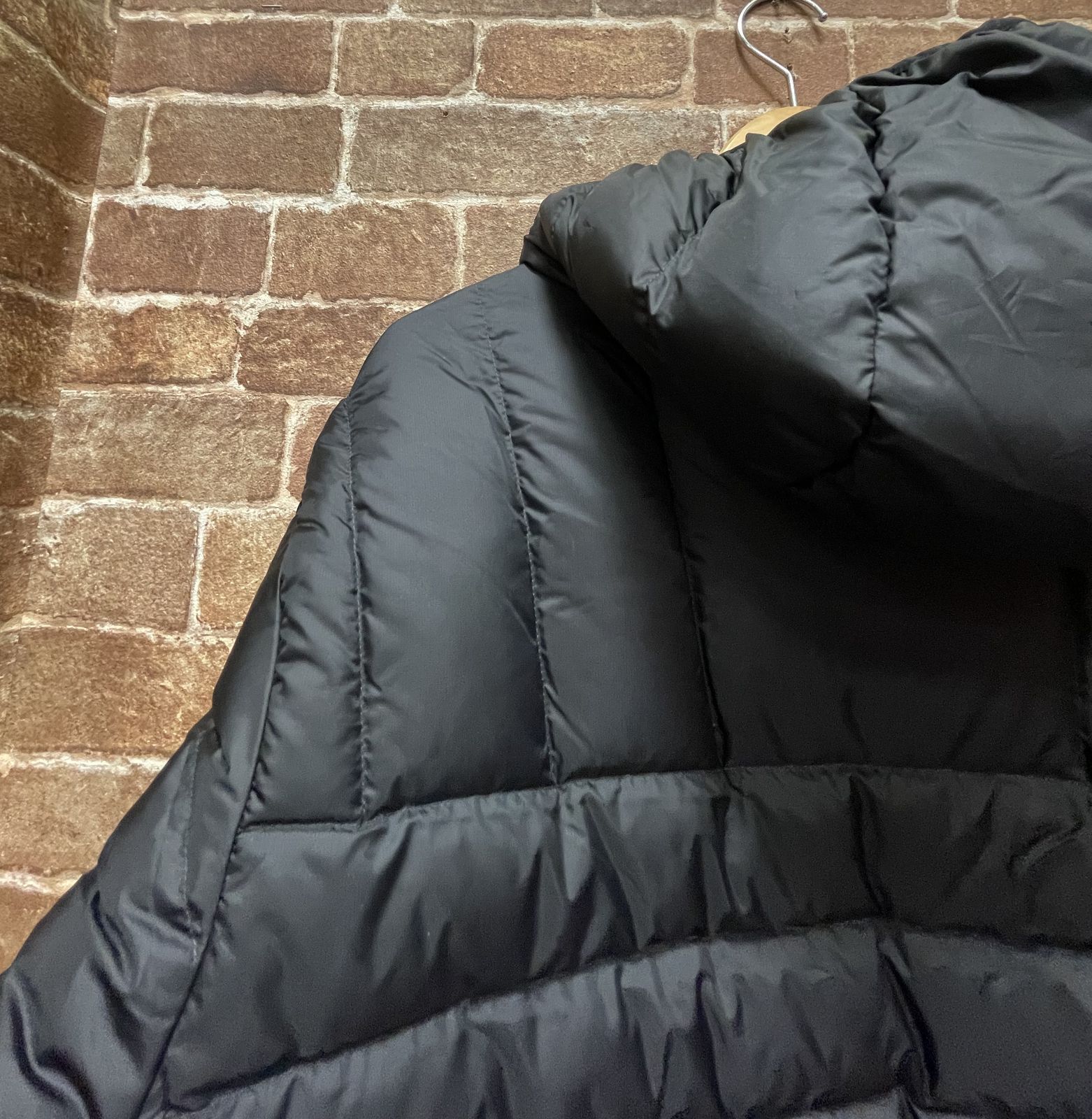Supreme Micro Down Half Zip Hooded Pullover Black／Medium PERTEX 