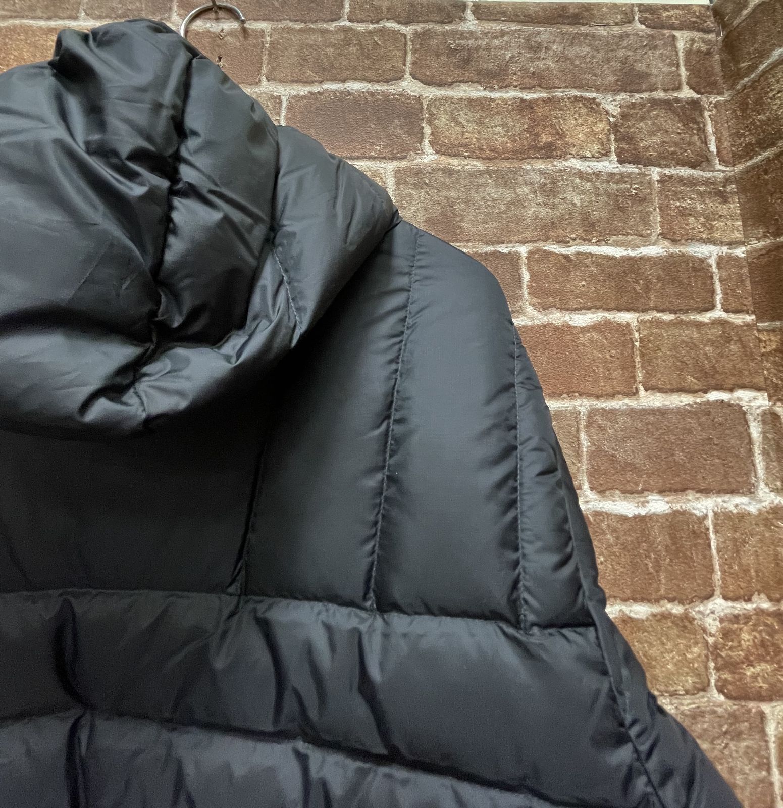Supreme Micro Down Half Zip Hooded Pullover Black／Medium PERTEX 