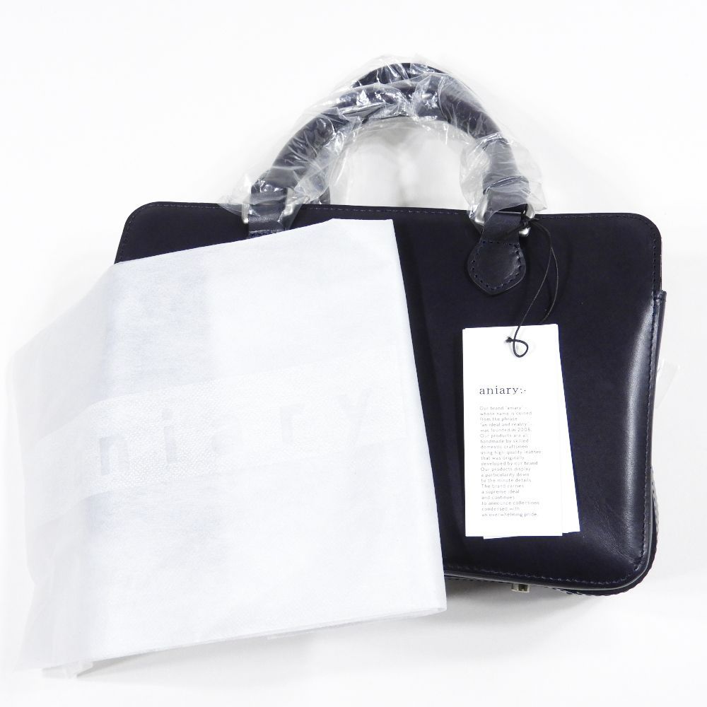 aniary アニアリ 38 08000 ミニブリーフバッグ ネイビー 3016 カバン 鞄 ビジネス ブリーフケース
