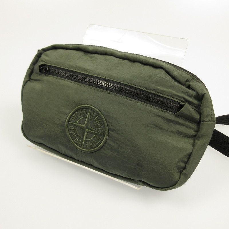 STONE ISLAND ストーンアイランド ボディバッグ ナイロンメタル ボディーバッグ カーキ 121