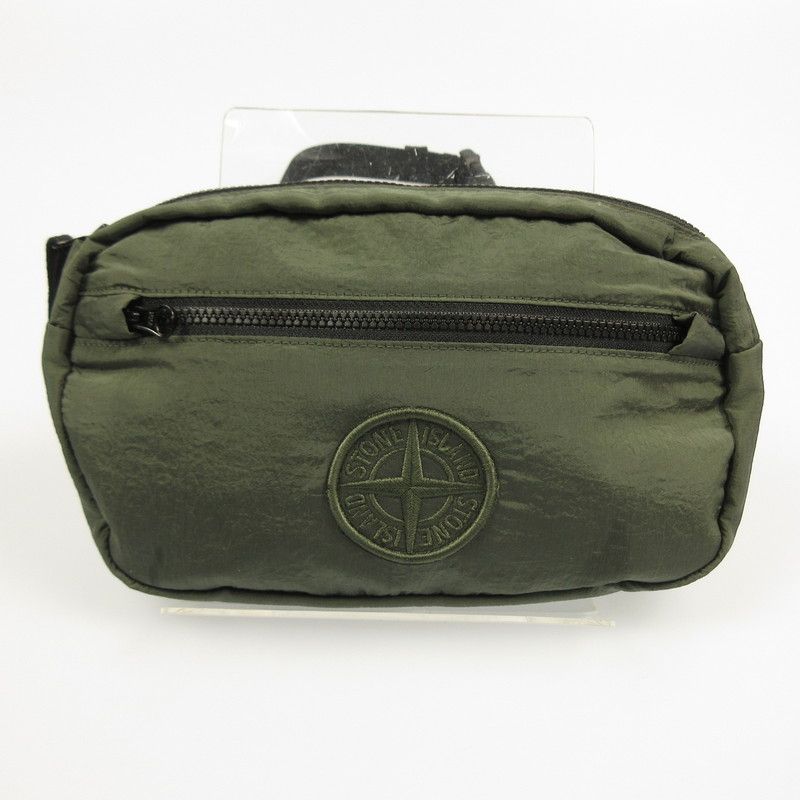 STONE ISLAND ストーンアイランド ボディバッグ ナイロンメタル ボディーバッグ カーキ 121