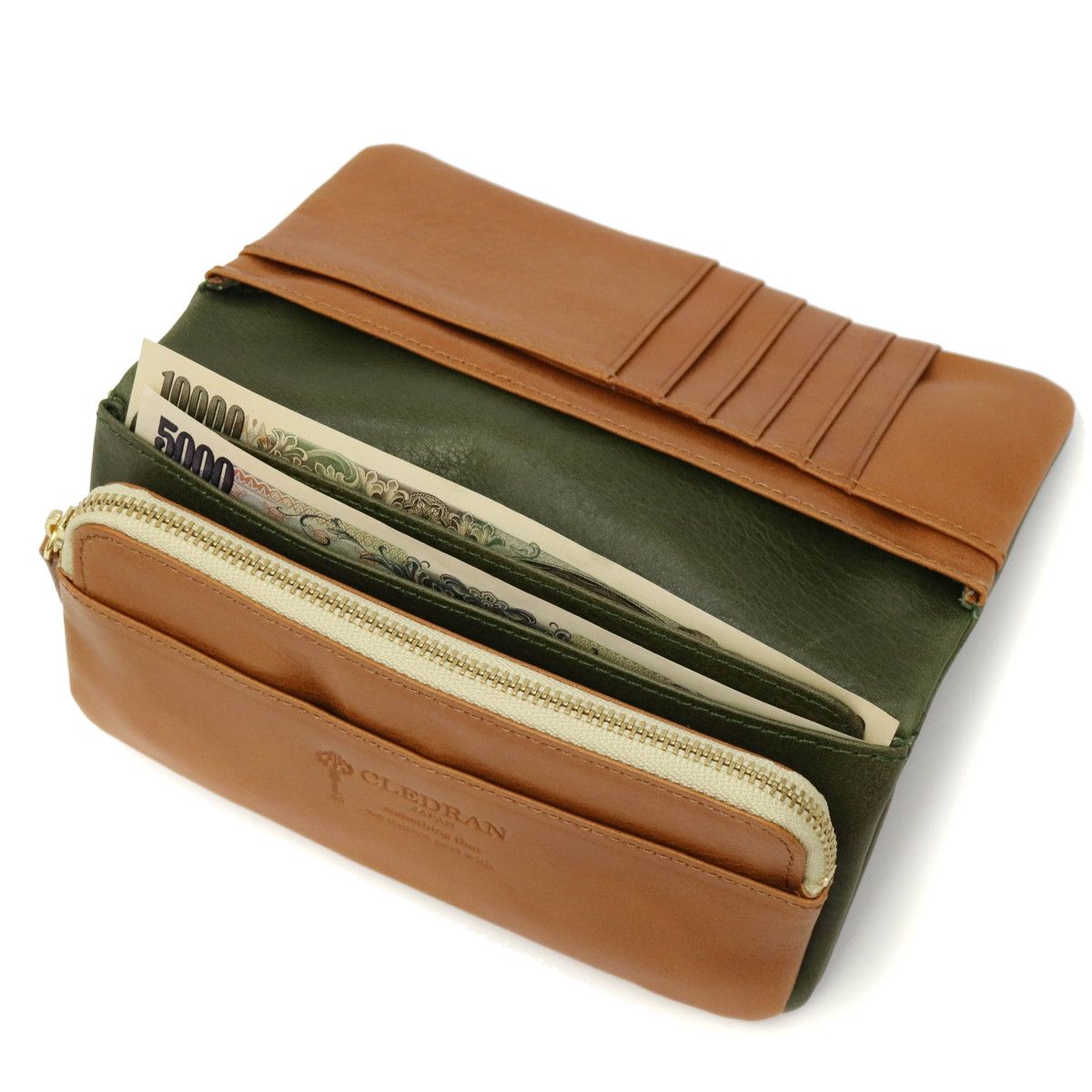 クレドラン 長財布 CLEDRAN 財布 二つ折り ADORE WALLET L アドレ 小銭