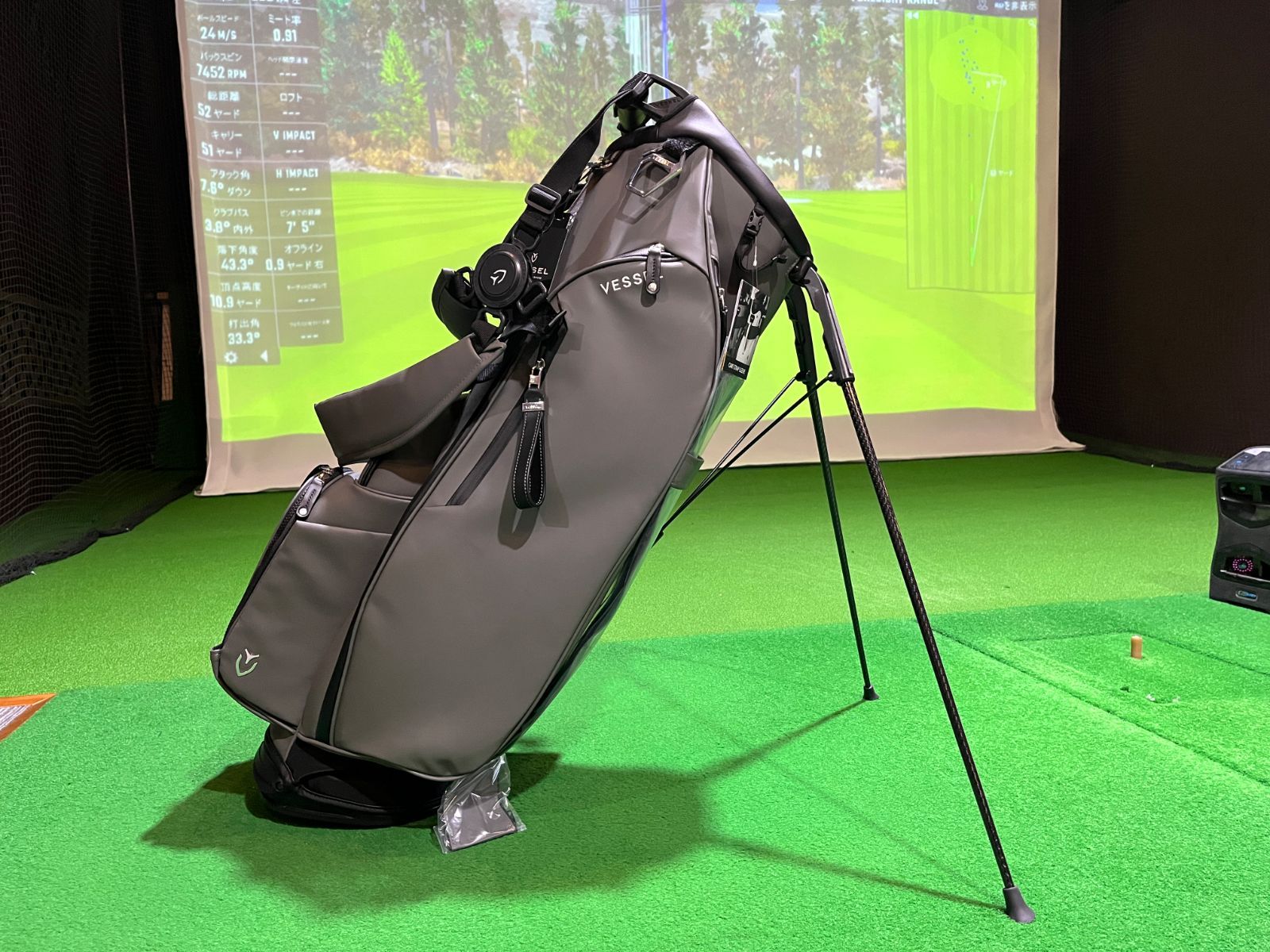 ウィンター VESSEL Player 5 0 GRAY ダブル キャディバッグ