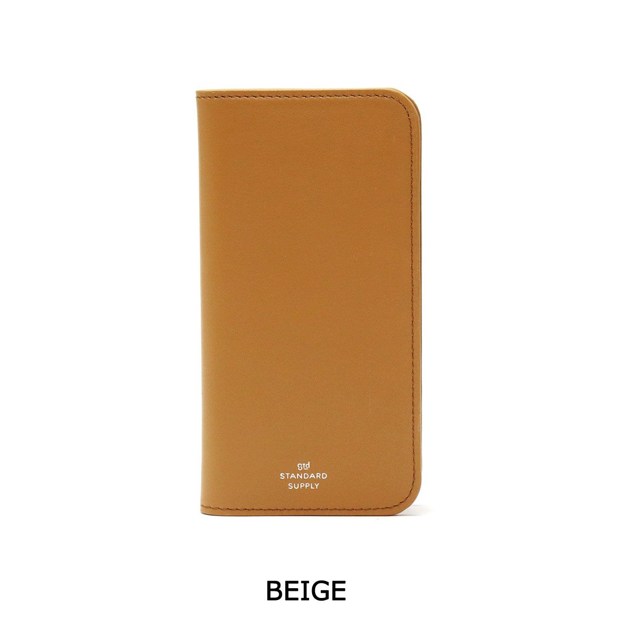  STANDARD SUPPLY サプライ スマホケース iPhoneケース PAL iPhone LEATHER FOLIO S メンズ レディース BEIGE 手帳型 フリップケース iPhone用ケース