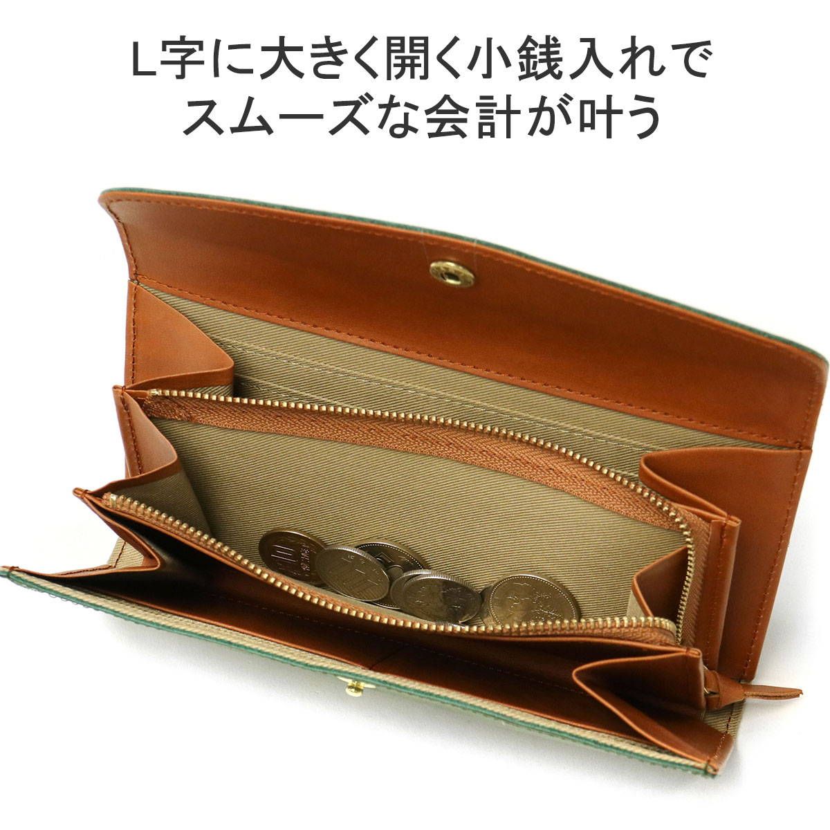 クレドラン 長財布 COMPE SLIM LONG WALLET 財布 本革 ロング 