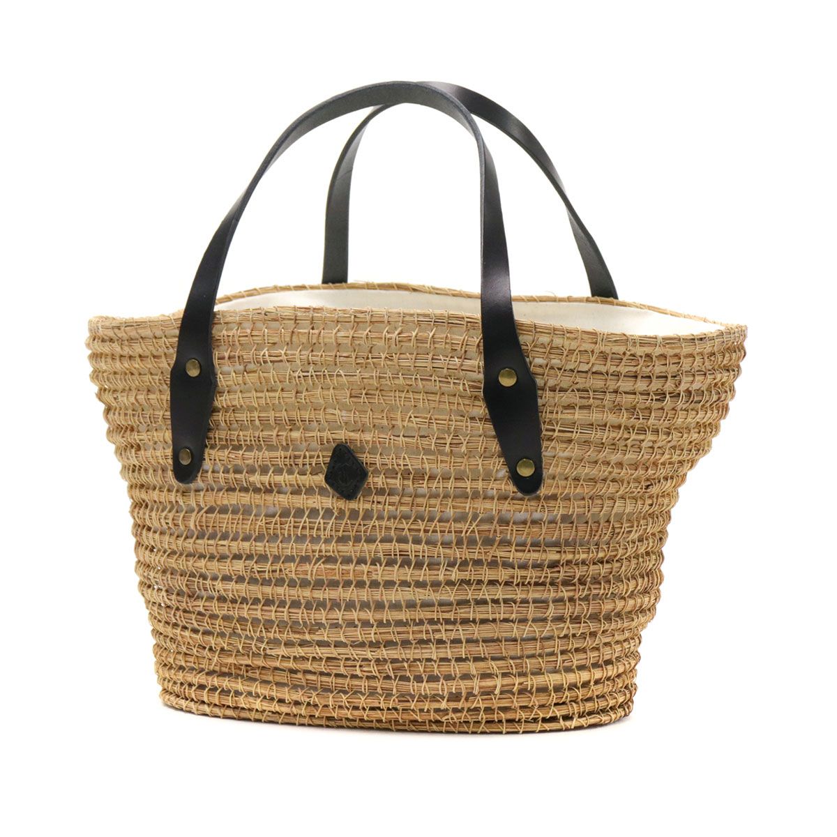 クレドラン トートバッグ CLEDRAN HAND WORKS PALM FIBER BASKET L かごバッグ トート バッグ A 5 レディース CL 3526 ブラック 81 5835