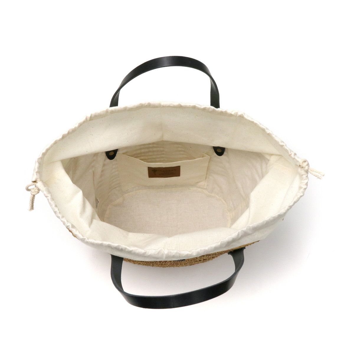  クレドラン トートバッグ CLEDRAN HAND - WORKS PALM FIBER BASKET L かごバッグ トート バッグ A 5 レディース CL-3526 ブラック 81-5835 かごバッグ バッグ