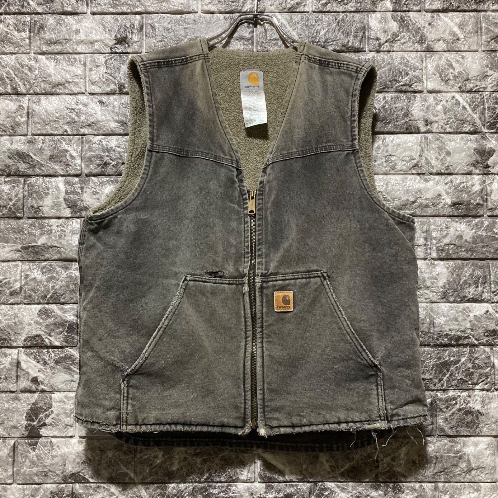 CARHARTT ボア ベストL USA製カーハート VEST ボアベスト CARHARTT ボア ベスト L カーハート VEST ボアベスト ⑦ - メルカリ