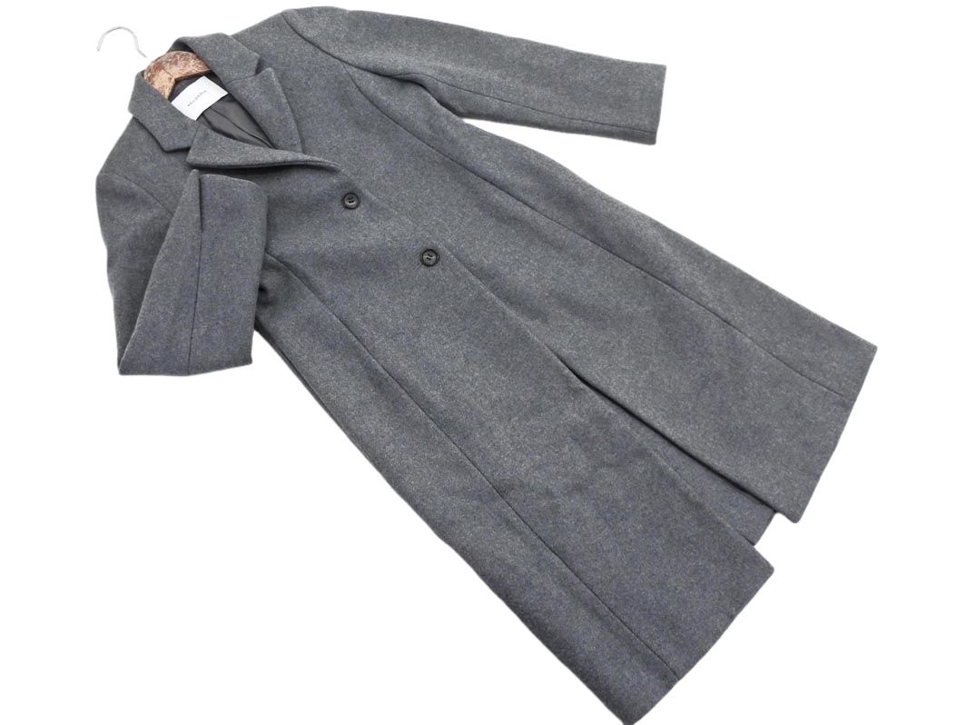 heliopole エリオポール ウール混 ロング コート size36/グレー