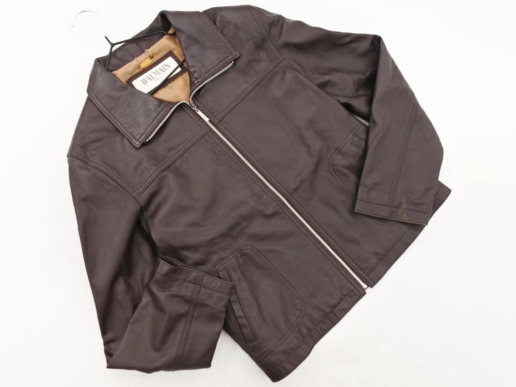 BALMAIN シープレザージャケット BALMAIN シープレザージャケット BALMAIN シープレザージャケット 中古