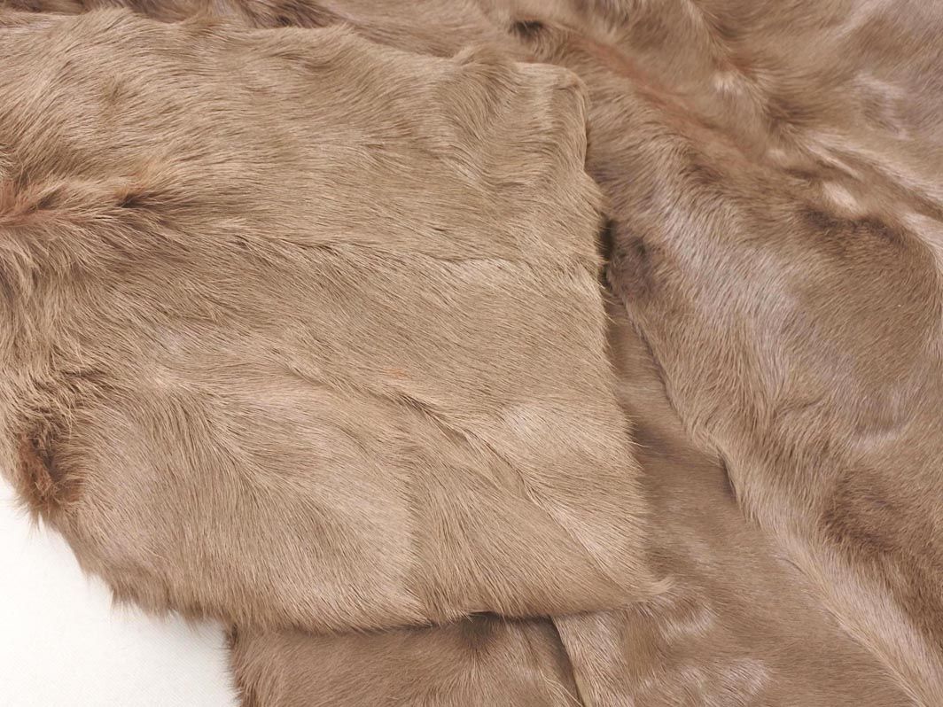 SAN MARCO FUR サンマルコファー リアルファー コート size13/ブラウン