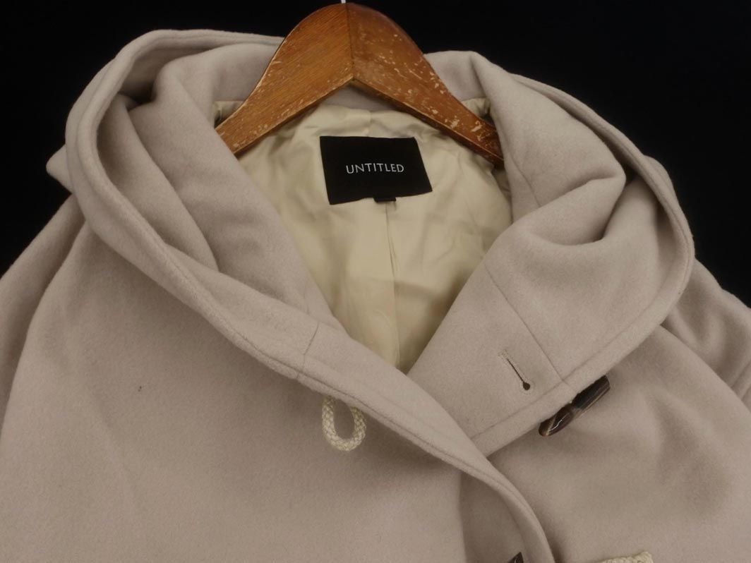UNTITLED アンタイトル ウール100% フレア ダッフル コート size2