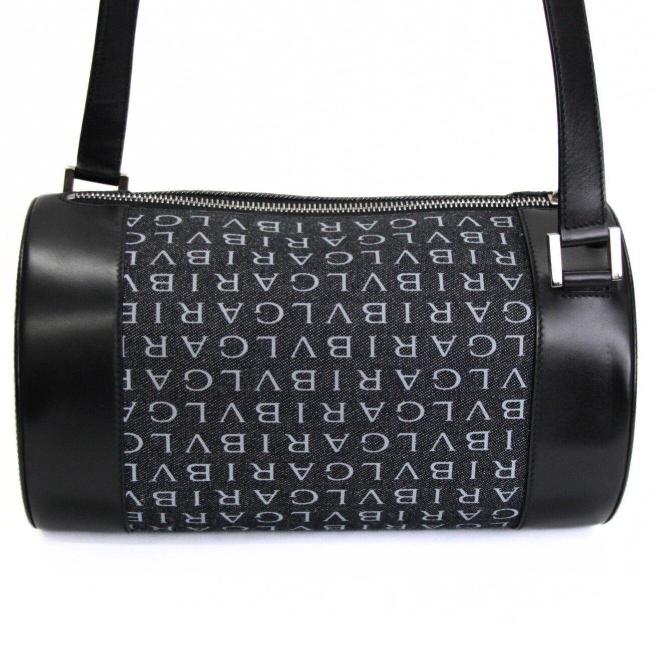 【美品】ブルガリ　ロゴマニア　ビーゼロワン　ベルト　ブラック. BVLGARI ブルガリ ビーゼロワン ロゴマニア リング ミニボストン