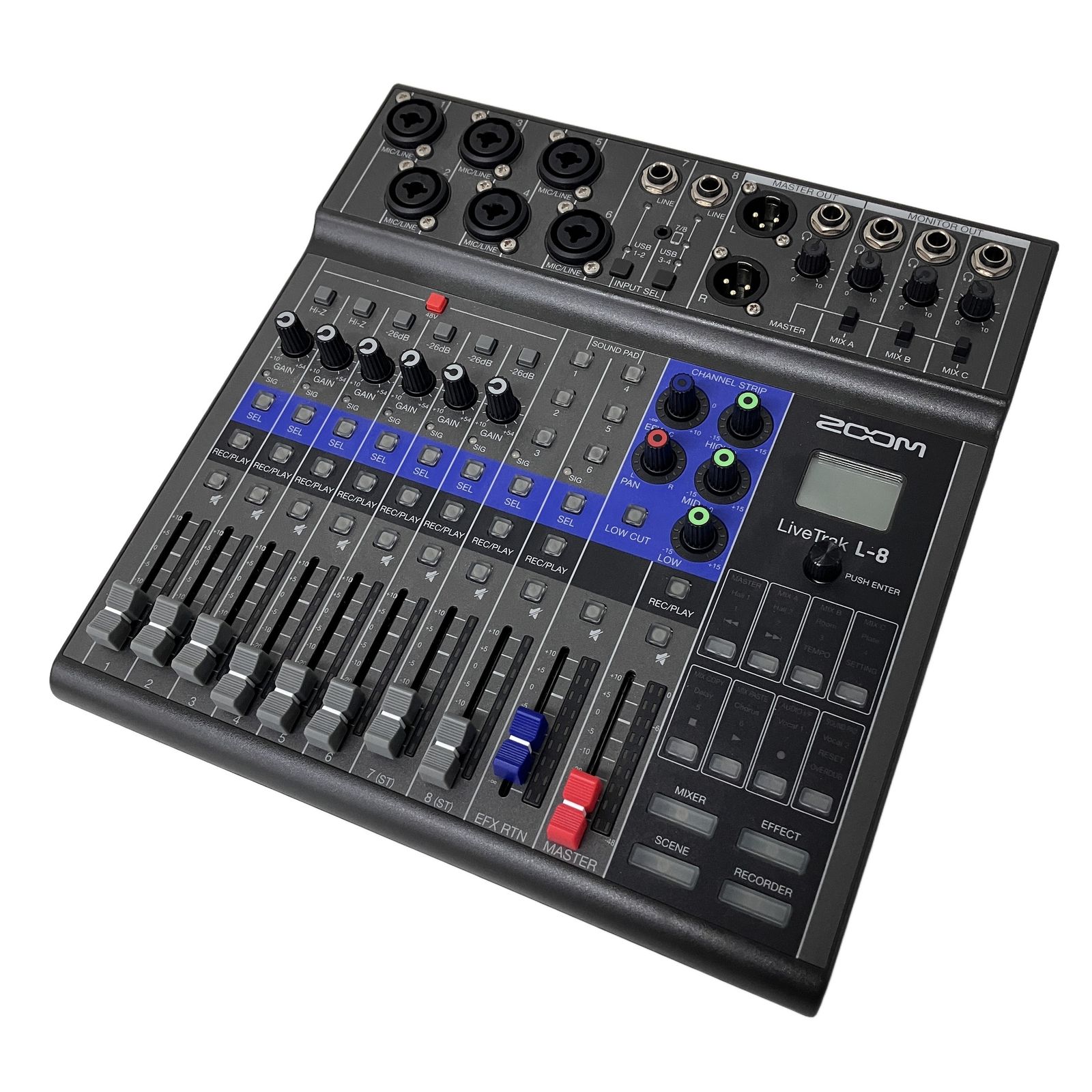 ZOOM LiveTrak L-8 デジタルミキサー 中古/箱付き ZOOM LiveTrak L-8 デジタルミキサー レコーダー オーディオ