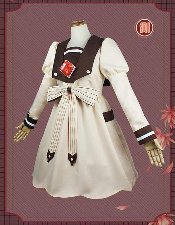 ウィッグ付七峰桜コスプレ衣装5点セット 七峰桜ウィッグ付 飾り付 七峰桜ワンピース 七峰桜コスプレ 七峰桜衣装 地縛少年花子くん