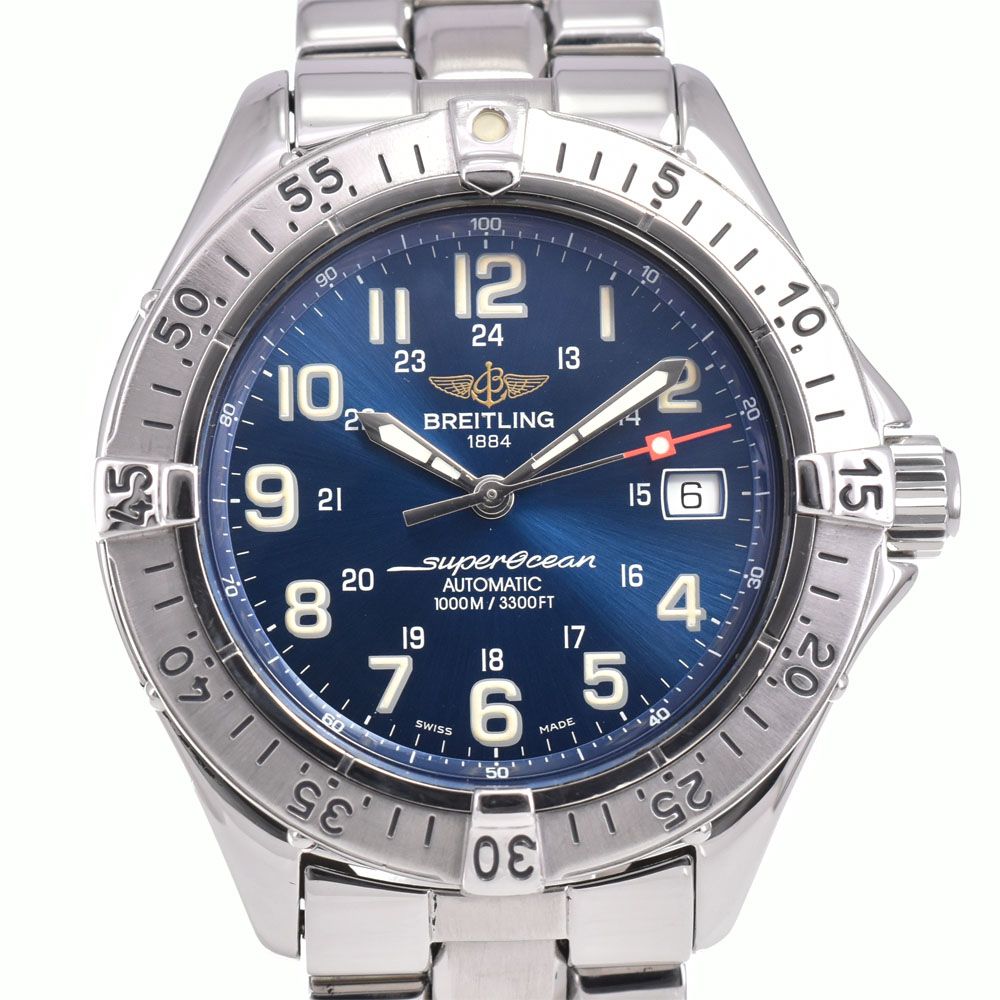 ブライトリング A 17040 スーパーオーシャン デイト 自動巻き メンズ き D 144406