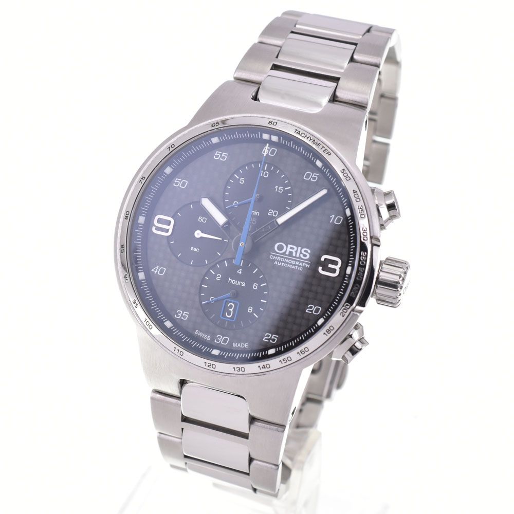 オリス ORIS 01 774 7717 4164-07 8 24 50 ウィリアムズ クロノグラフ デイト 自動巻き メンズ 箱 保証書付き D 144481