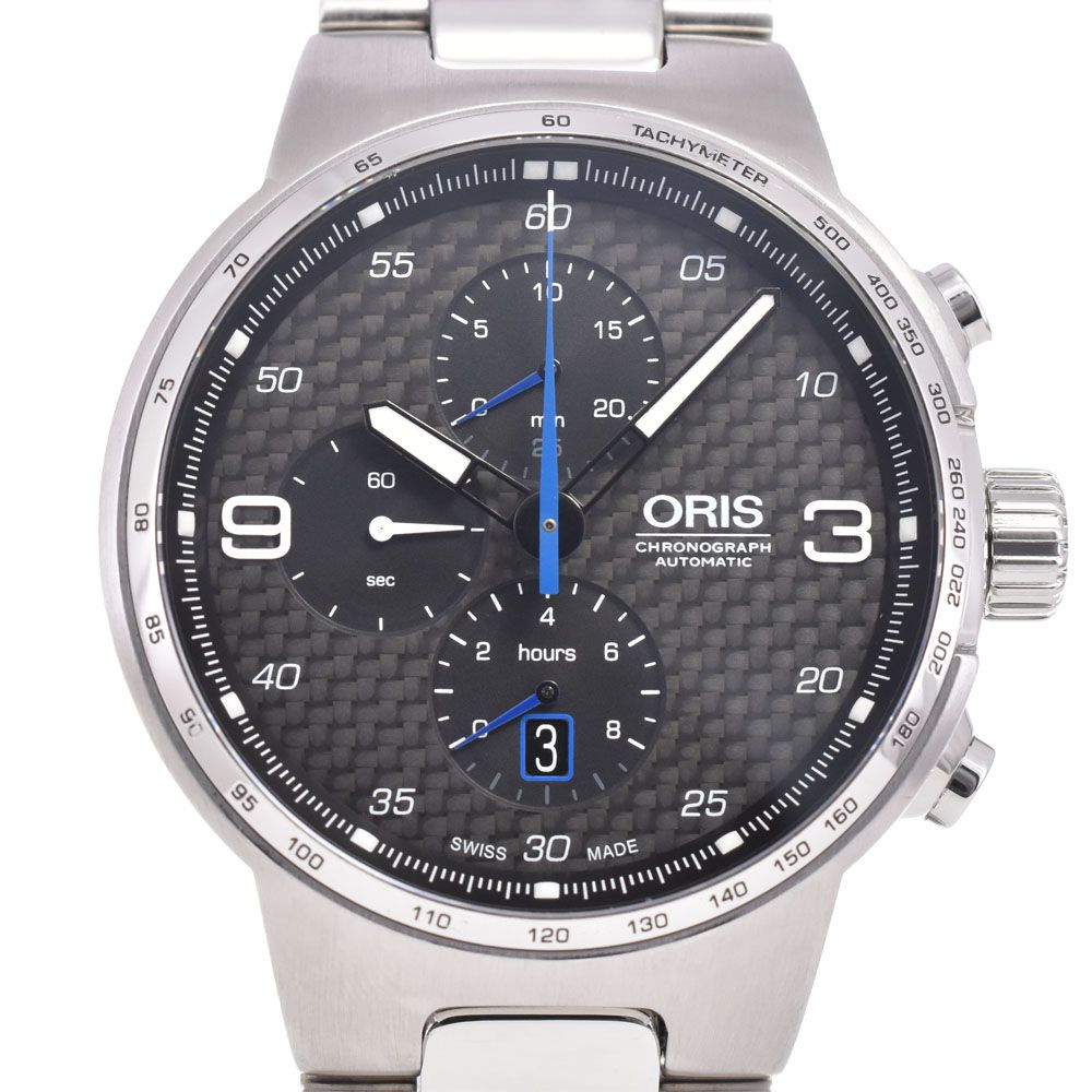 オリス ORIS 01 774 7717 4164-07 8 24 50 ウィリアムズ クロノグラフ デイト 自動巻き メンズ 箱 保証書付き D 144481