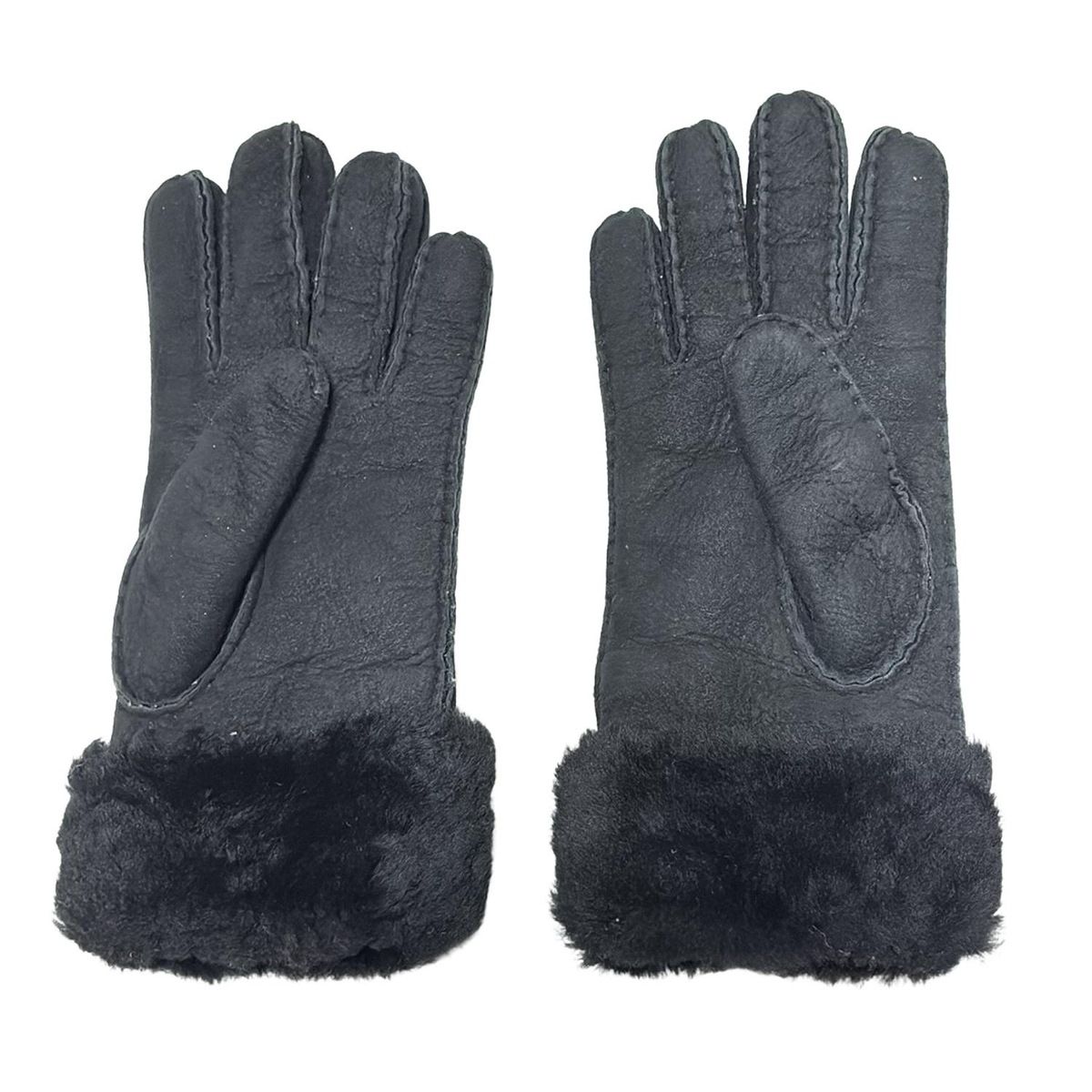 UGG(アグ) 手袋 レディース - 黒 ムートン - メルカリ