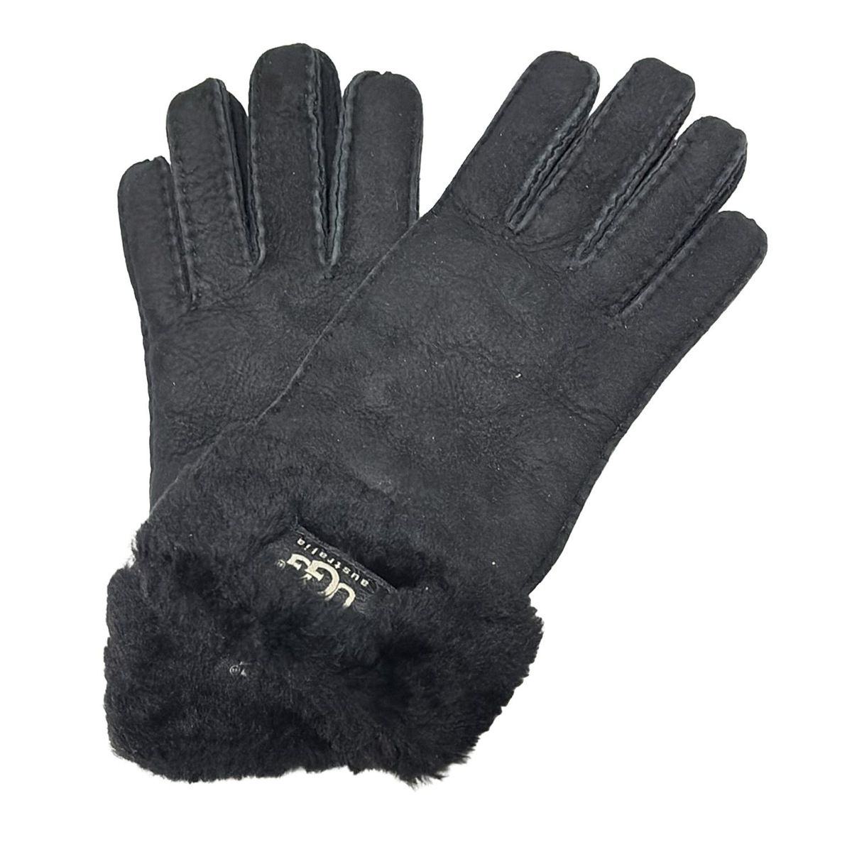 UGG(アグ) 手袋 レディース - 黒 ムートン - メルカリ