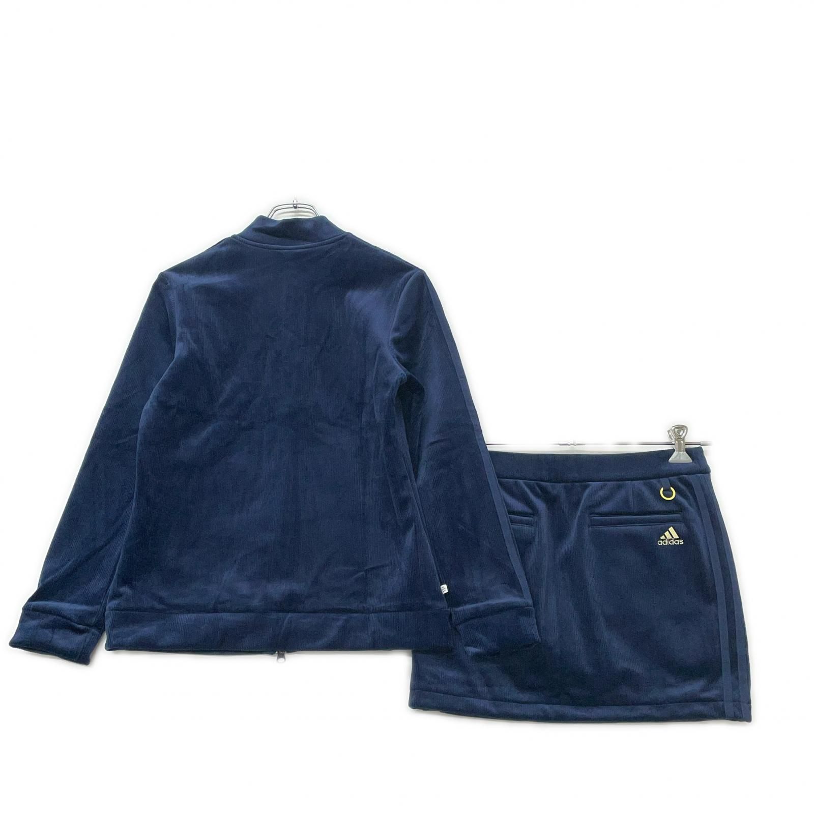 タグ付き✨アディダス ゴルフ S セットアップ ジャージ コーデュロイ ネイビー 未使用品 レディース アディダスゴルフ adidas GOLF セットアップ L 紺