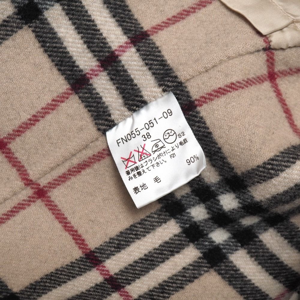 BURBERRY バーバリー コート サイズ38 ダブルフェイス 裏ノバチェック
